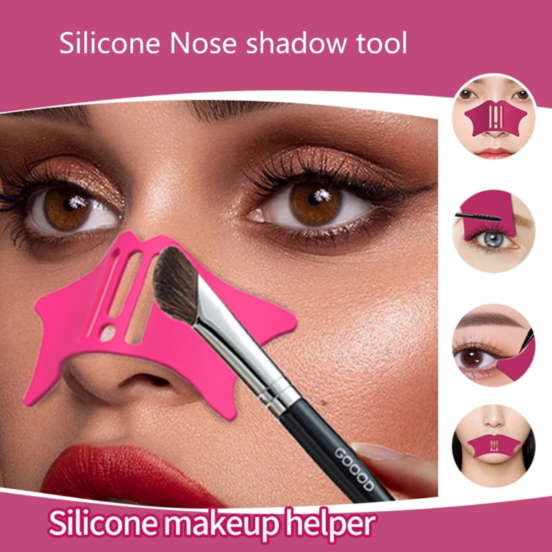 Silicone Nose Make Up Aid Eyebrow Stencil