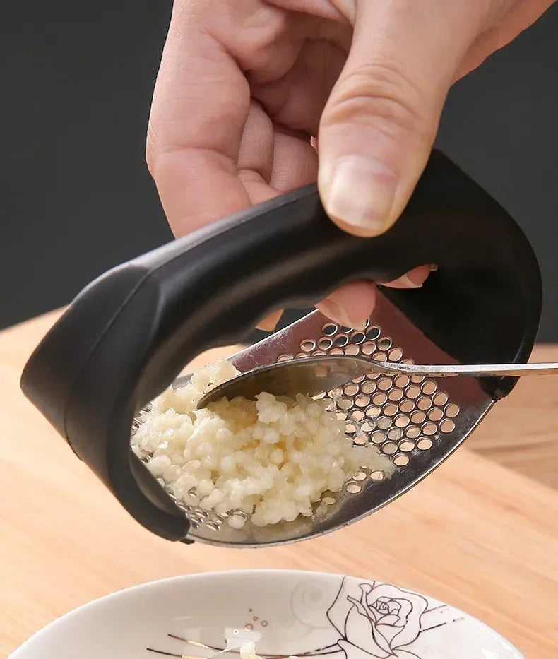 Upgraded Stainless Steel Garlic Press Squeezer