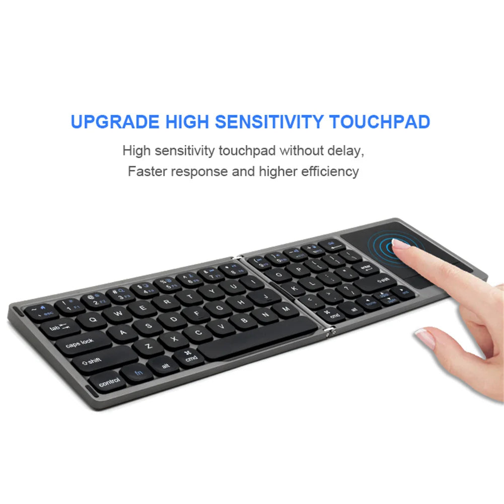 Foldable Keyboard With Touchpad