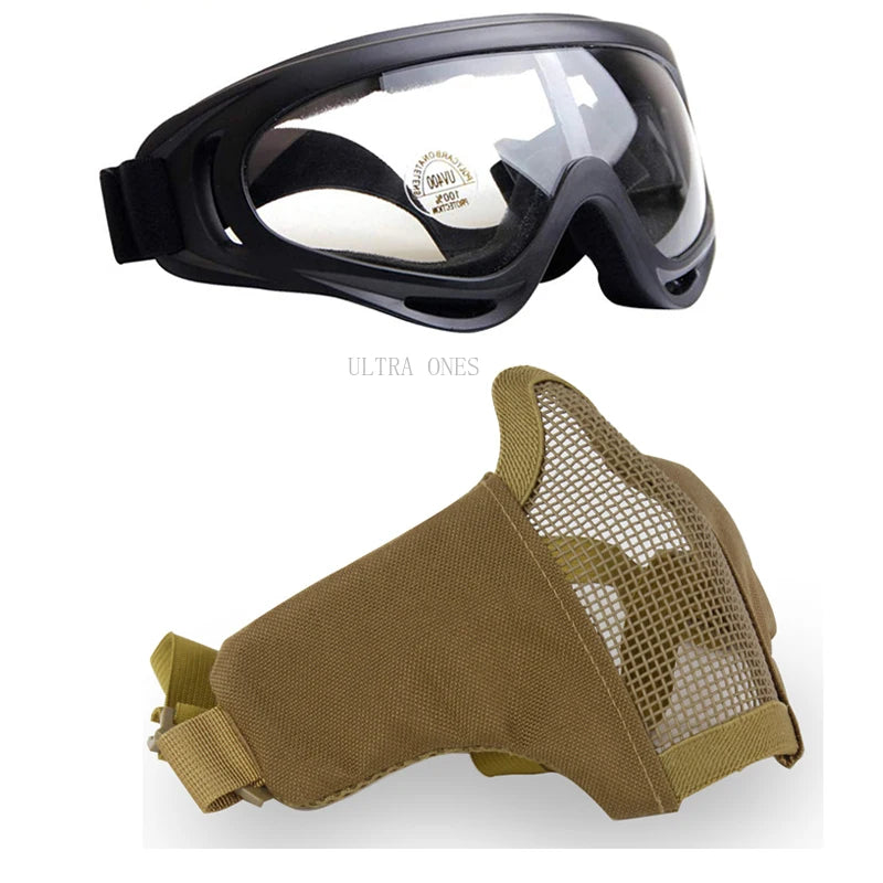 Tactical Mask + Goggles Cs