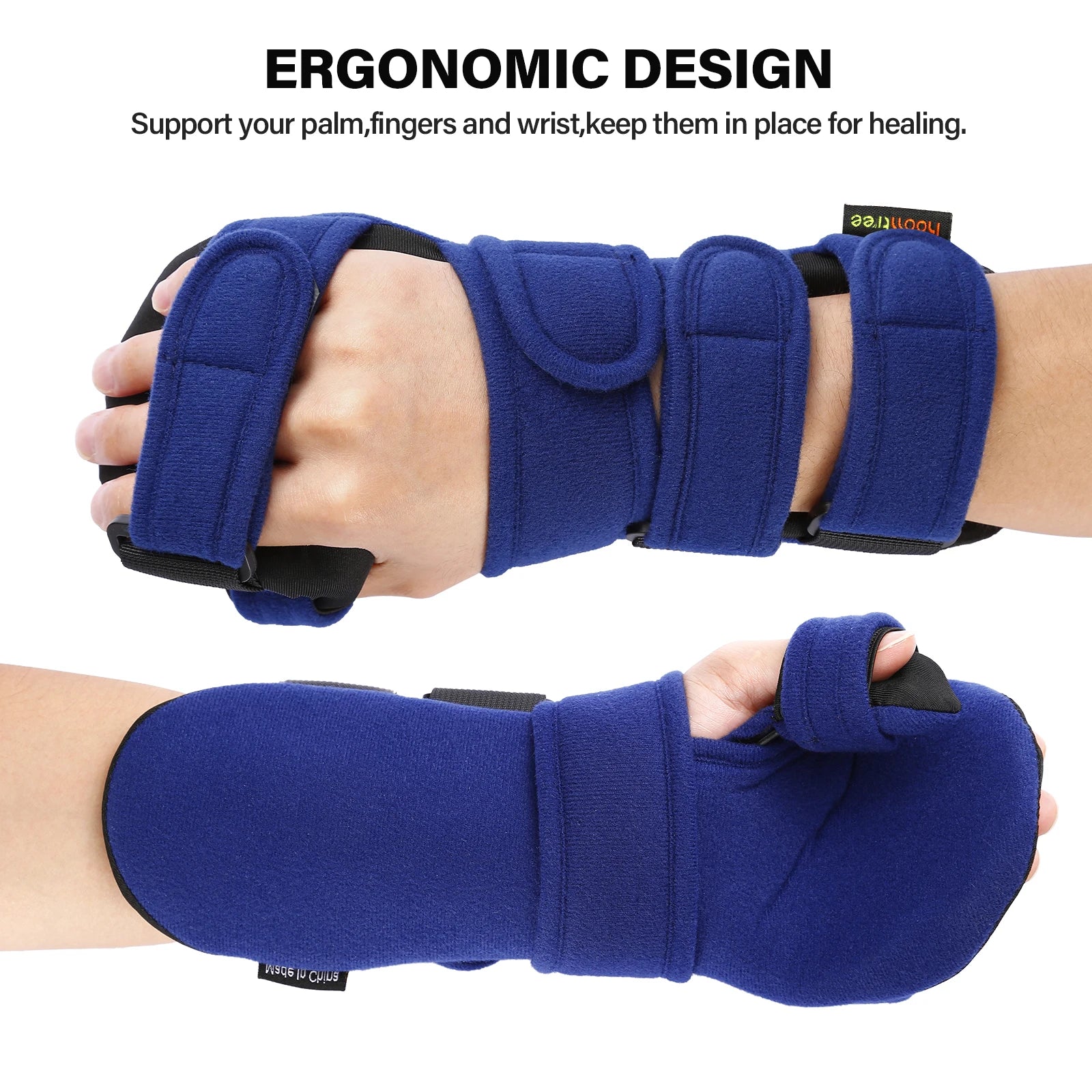 Wrist Brace with Finger Separator for Stroke Relieve