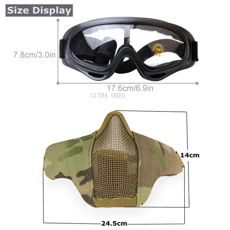 Tactical Mask + Goggles Cs