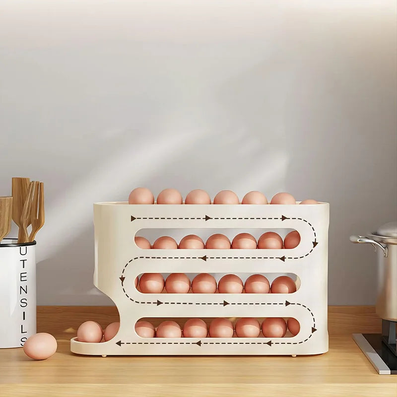 4 Layers Rolling Eggs Holder Rack