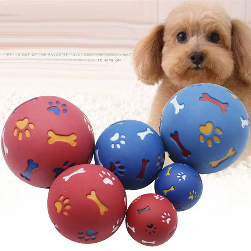 Dog Toy Rubber Ball Chew Dispenser