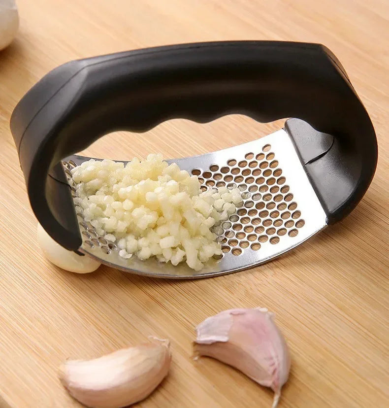 Upgraded Stainless Steel Garlic Press Squeezer