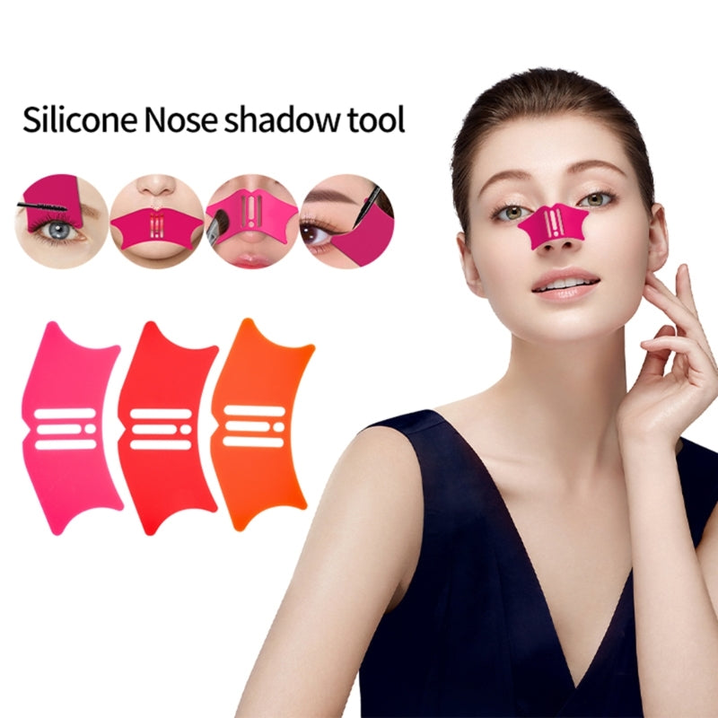 Silicone Nose Make Up Aid Eyebrow Stencil