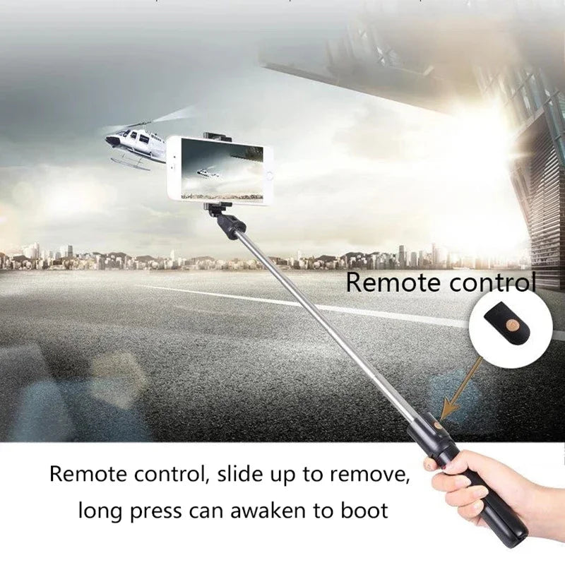 3 in 1 Wireless Bluetooth Selfie Stick With Shutter Remote