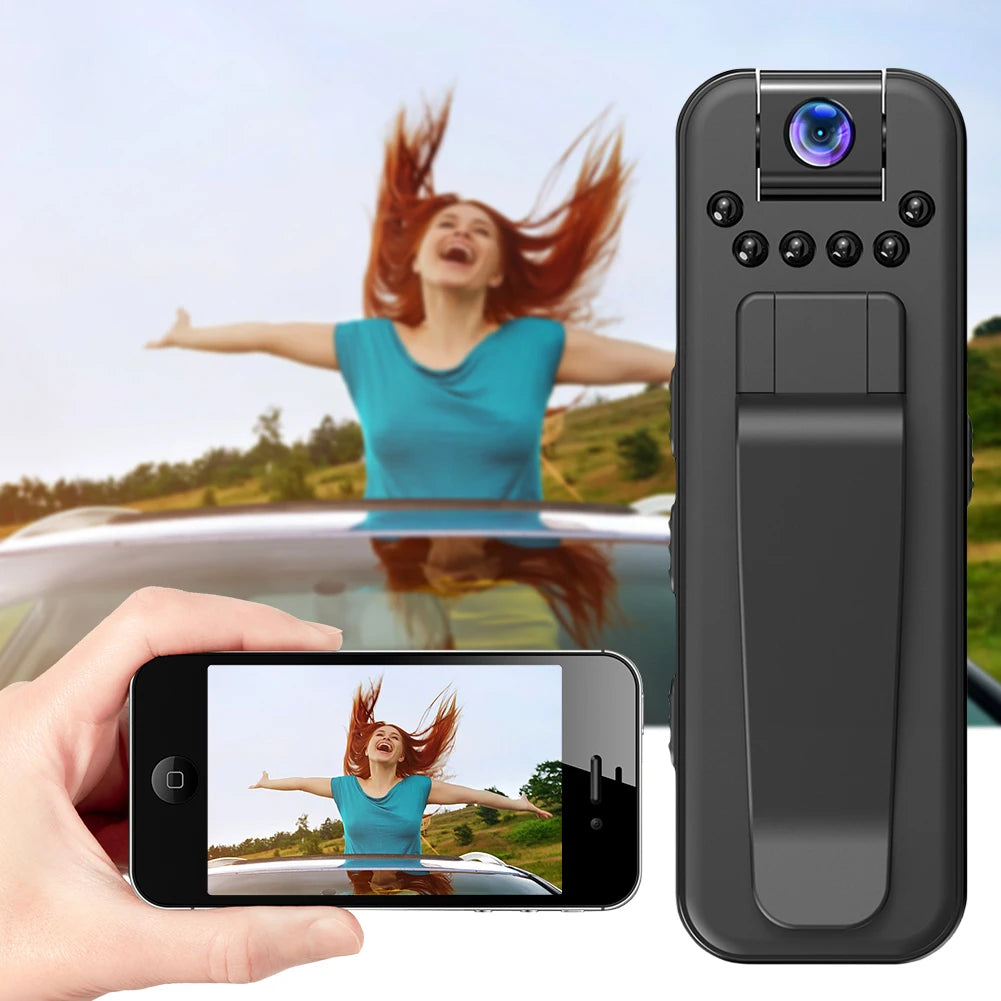 HD 1080P Mini Camera with Back Clip