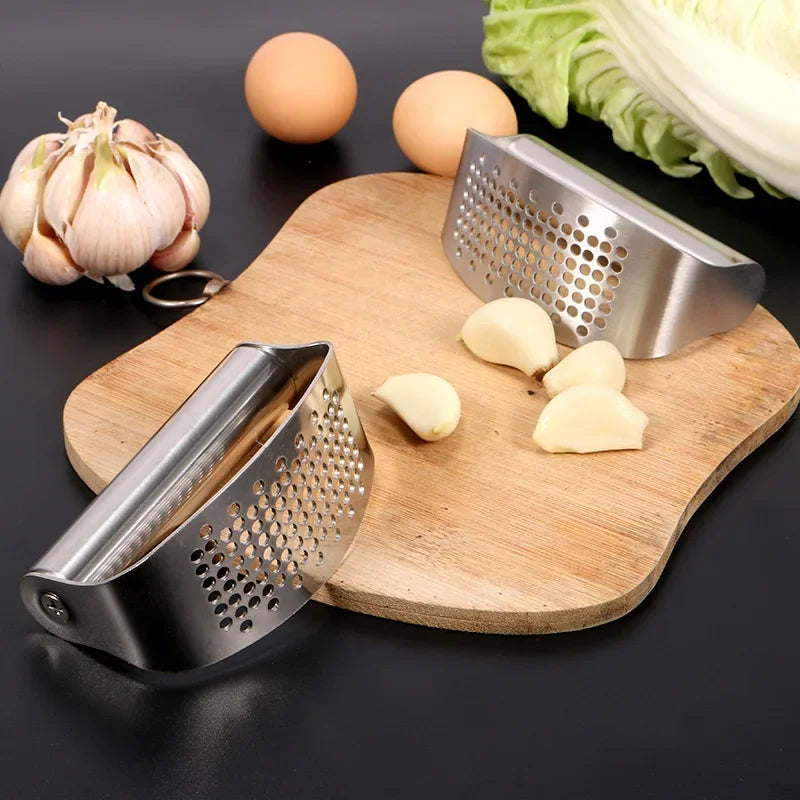 Upgraded Stainless Steel Garlic Press Squeezer