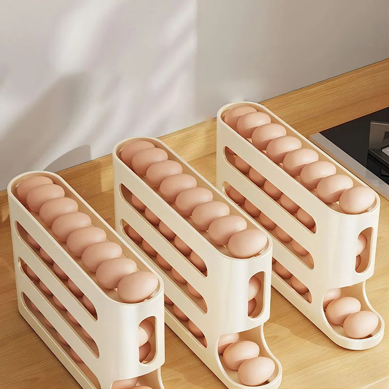 4 Layers Rolling Eggs Holder Rack