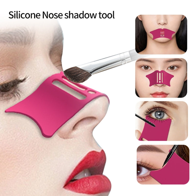 Silicone Nose Make Up Aid Eyebrow Stencil