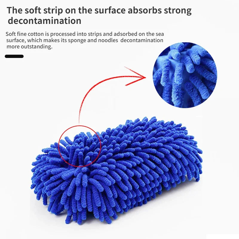 Car Wash Microfiber Chenille Car Wash Sponge