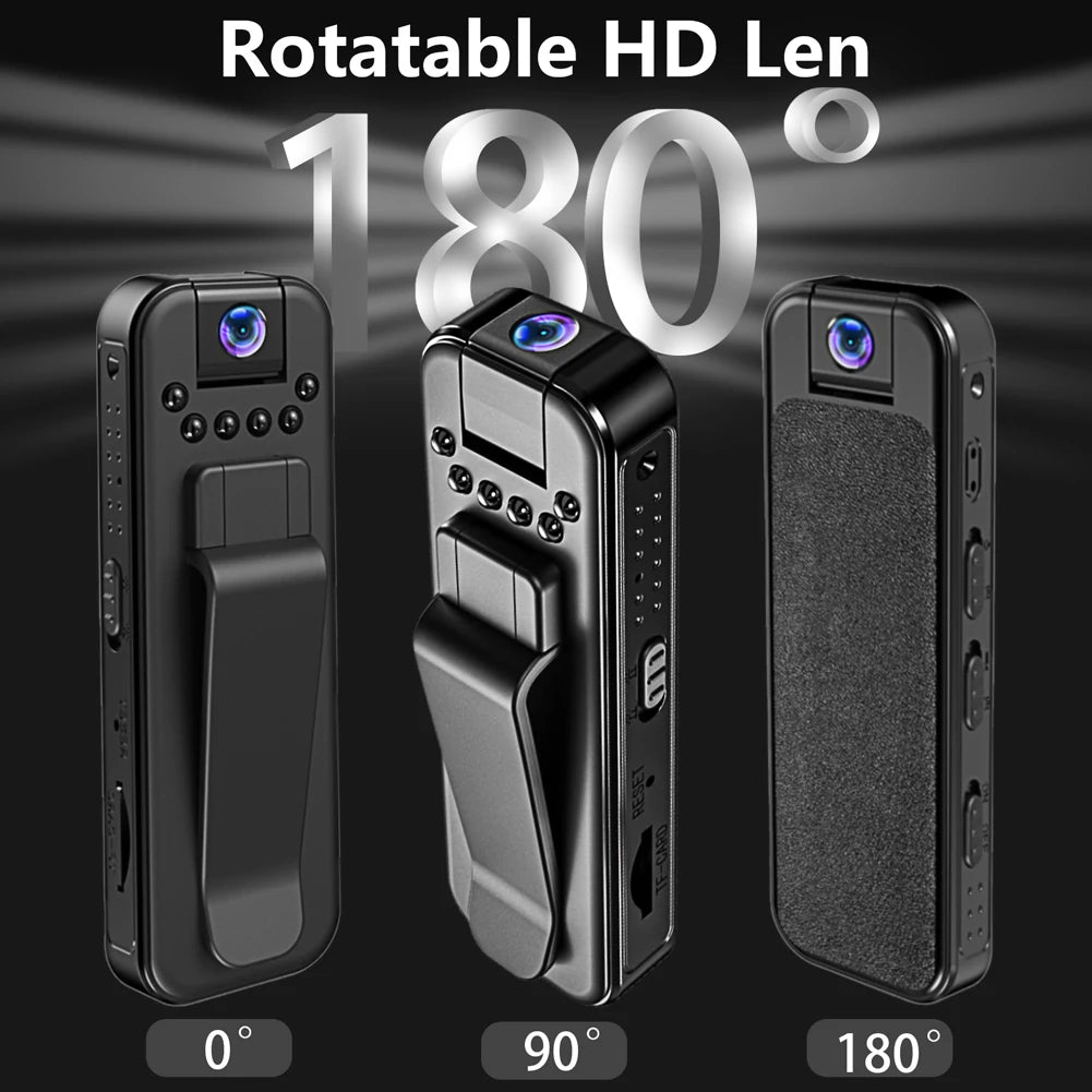 HD 1080P Mini Camera with Back Clip