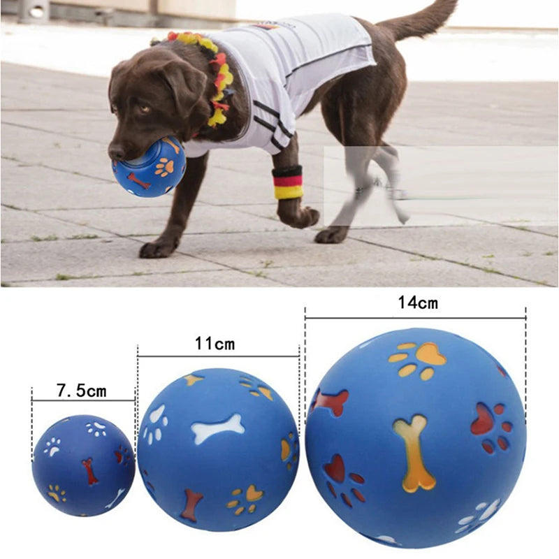 Dog Toy Rubber Ball Chew Dispenser