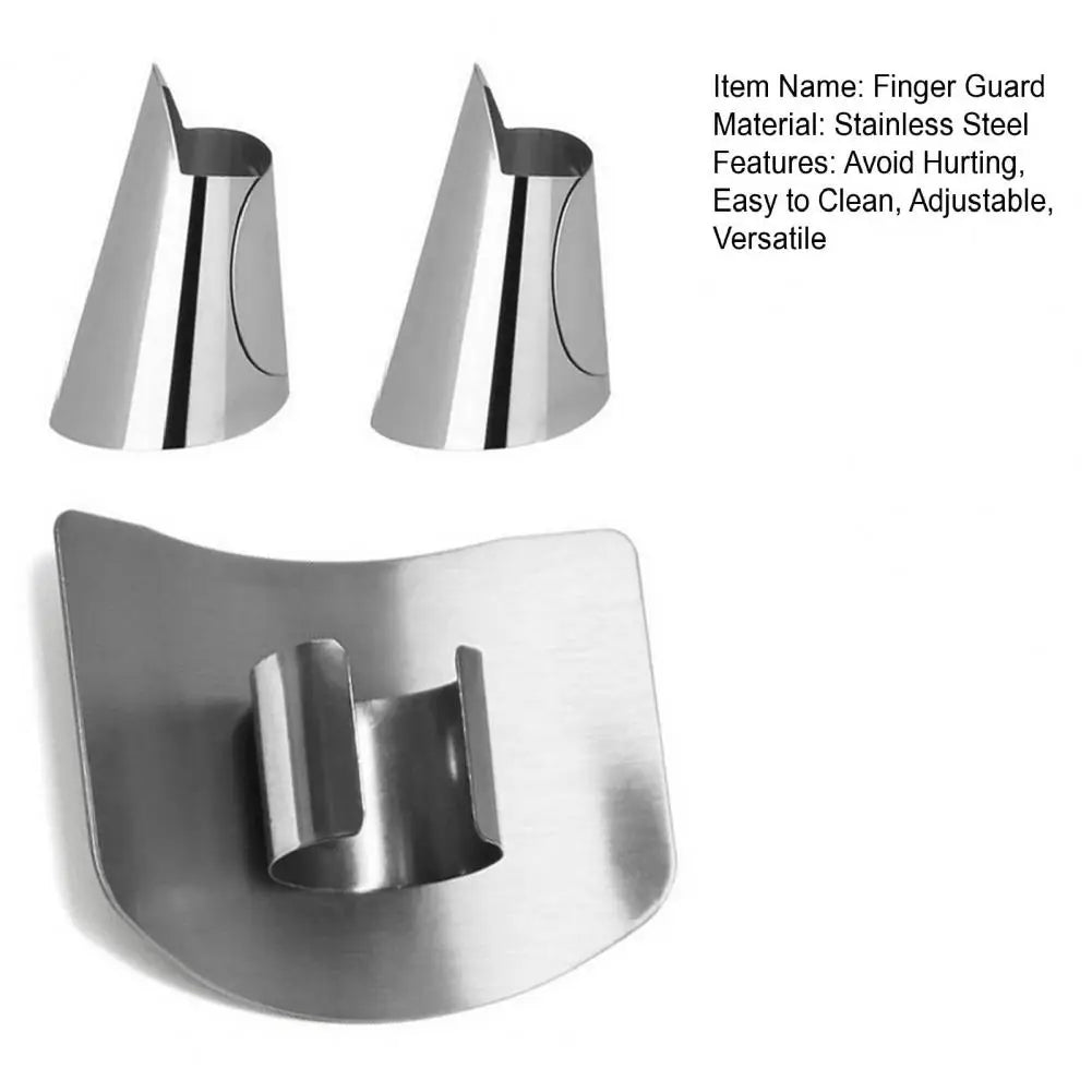 Stainless Steel Finger Guard Set For Cutting Food